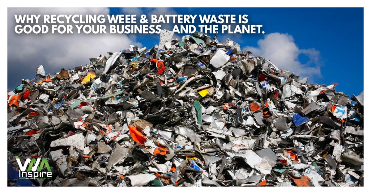 Recycling WEEE battery waste
