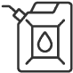 Diesel petrol brake fluid waste removal icon