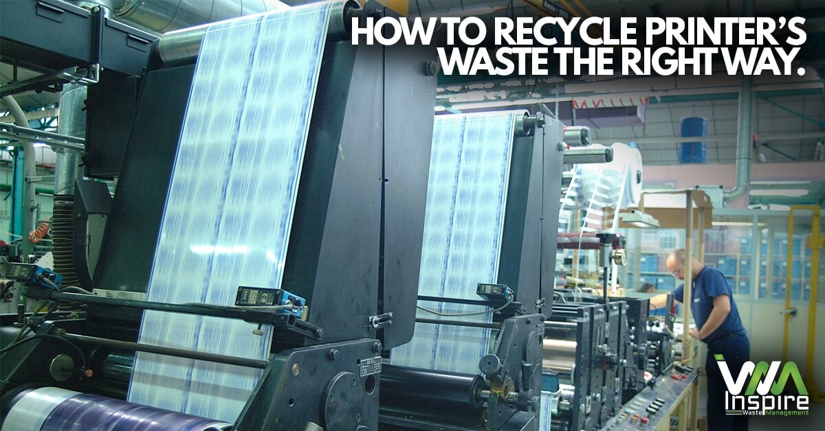 how to recycle printers waste