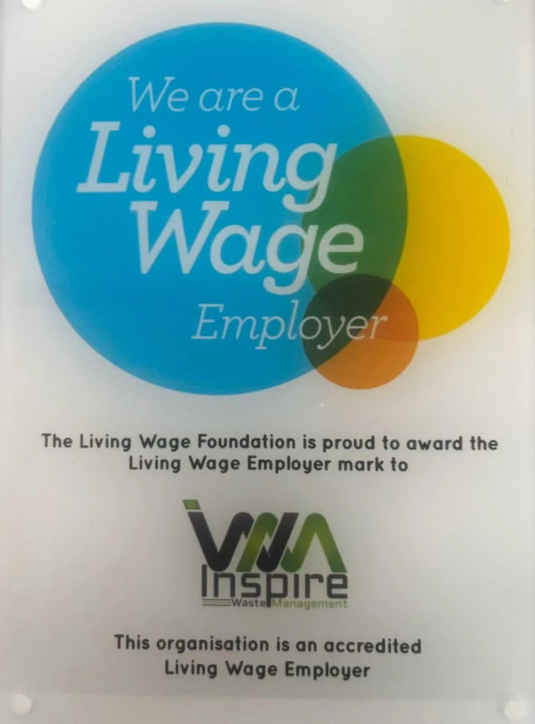 inspire waste management living wage employer